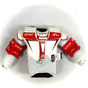 CCM Extreme Flex 2.9 - Plastron de gardien de but Pro Stock (blanc/rouge) - Intermédiaire