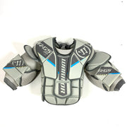 Warrior Ritual G5 - Nouveau plastron de gardien Pro Stock (gris) - Junior