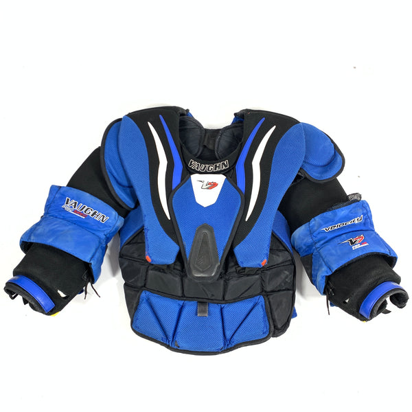 Vaughn Velocity V7  - Used Pro Stock Goalie Chest Protector (Blue/Black)