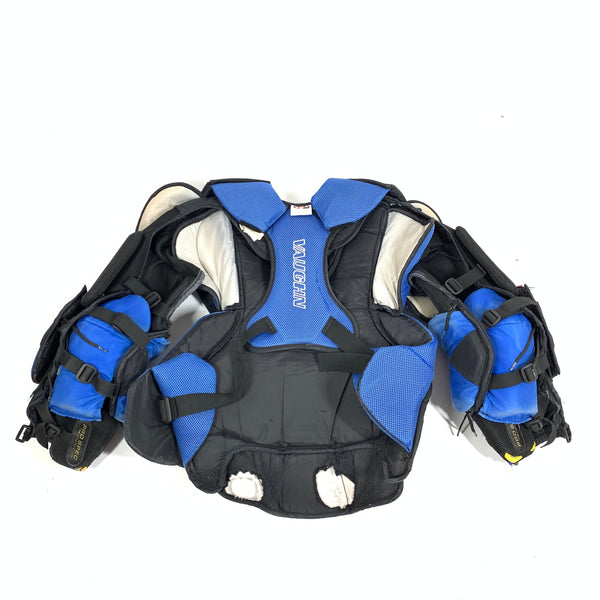 Vaughn Velocity V7  - Used Pro Stock Goalie Chest Protector (Blue/Black)