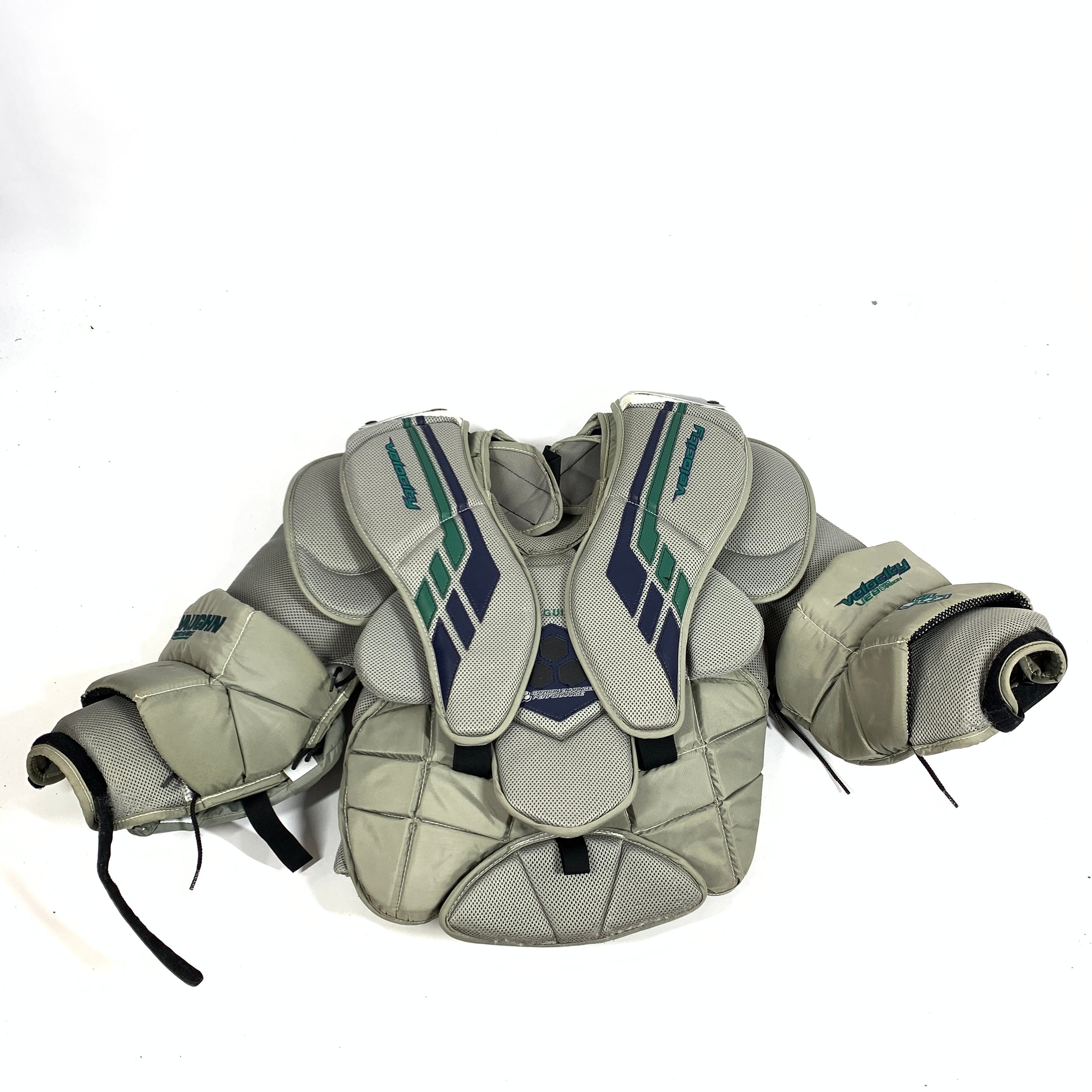 Vaughn VE8  - Used Pro Stock Goalie Chest Protector (Blue/Grey)