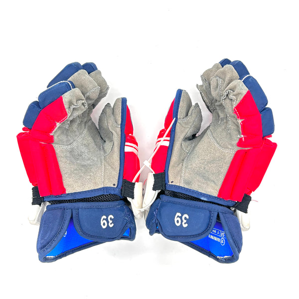 Used Gloves - Pro Stock Warrior Covert - Washington Capitals - Anthony Mantha (Navy/Red/White)