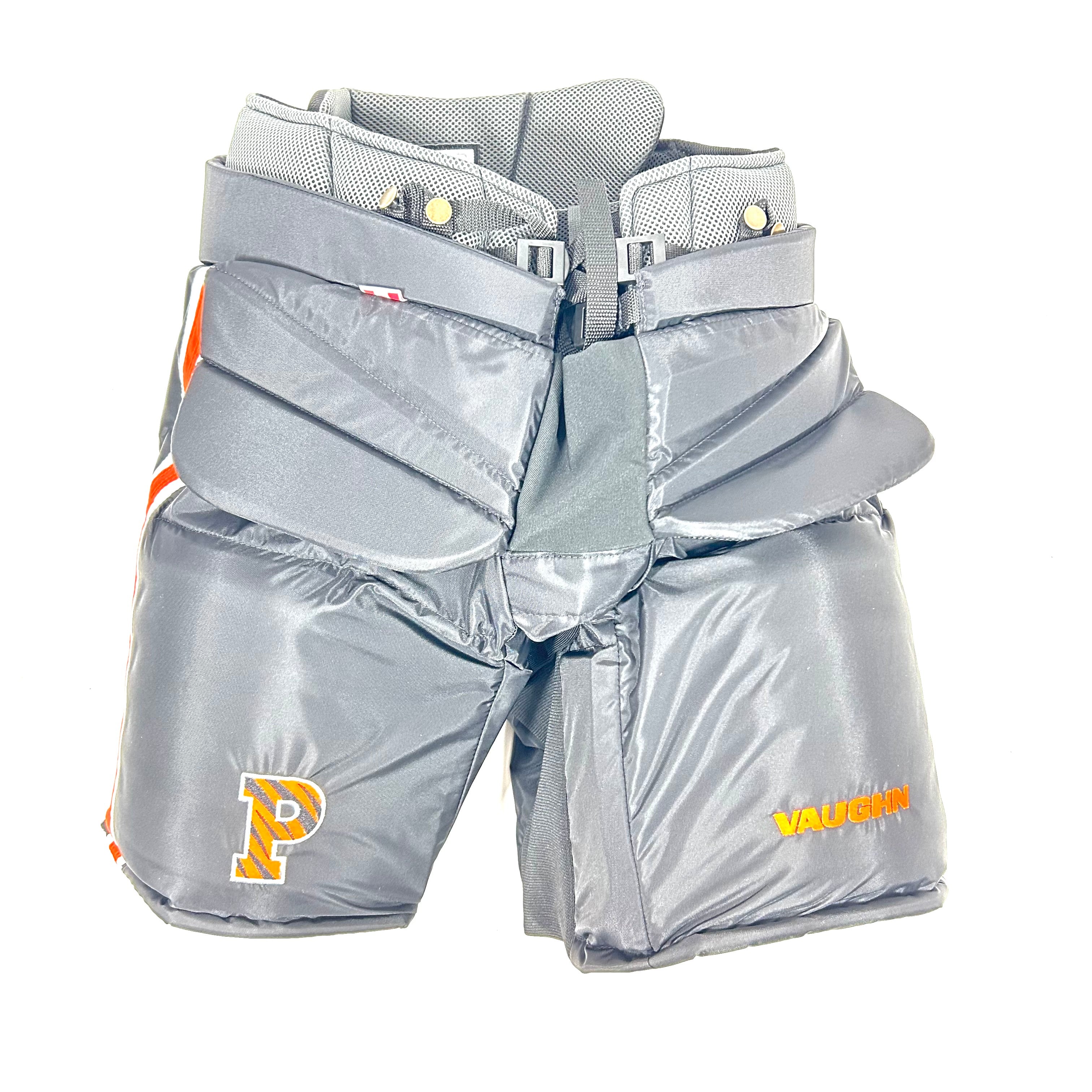 Vaughn Pro Stock Hockey Goalie Pant - NCAA - Black/Orange
