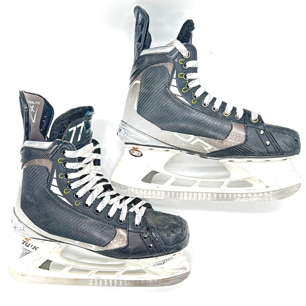 Bauer Hyperlite Hockey Skates - Used NHL Pro Stock - Size 8.25E - Frank Vatrano - Anaheim Ducks