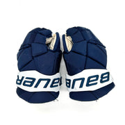 Bauer Vapor Hyperlite - Gants Pro Stock d'occasion (bleu marine)