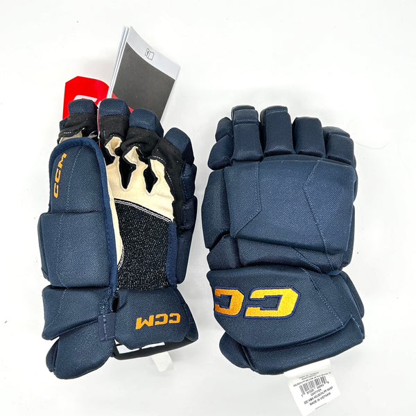 CCM HGJSCHLPP - OHL Pro Stock Glove (Navy/Yellow Text)