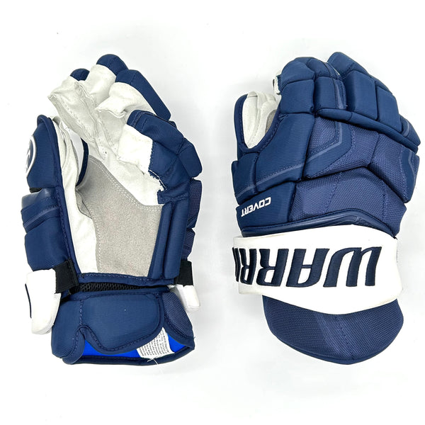 Warrior Covert QRE - Pro Stock Hockey Glove (Navy/White)