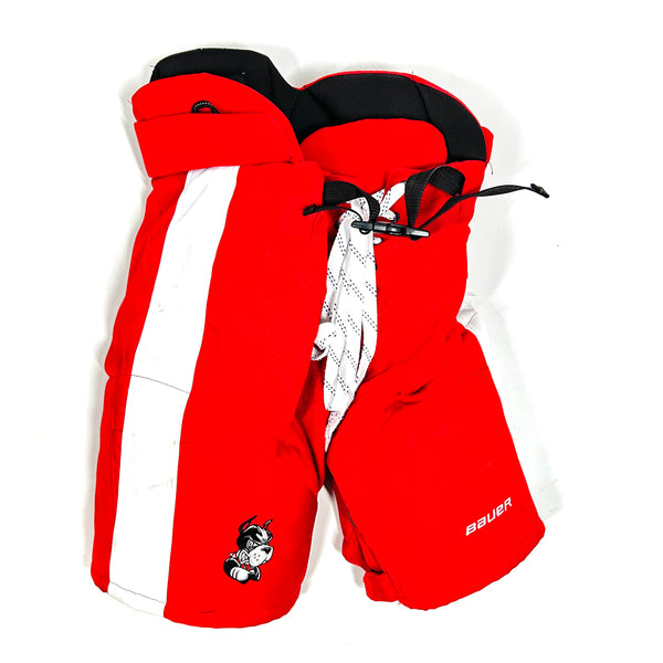 Bauer Nexus - Used NCAA Women's Pro Stock Hockey Pants (Red/White)