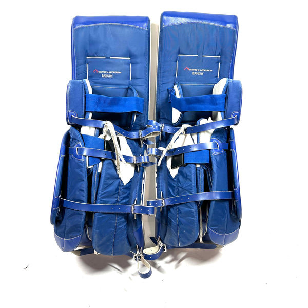 True L12.2 - Used Pro Stock Goalie Pads (Red/Blue)