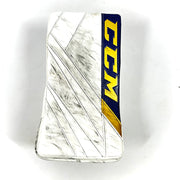 CCM Extreme Flex 5 - Bloqueur de gardien d'occasion (blanc/bleu marine/or)