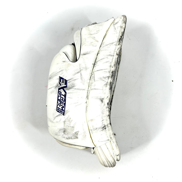 CCM Extreme Flex III - Used Pro Stock Goalie Blocker (White)