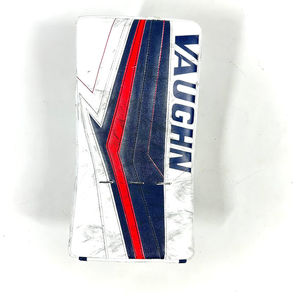 Vaughn Velocity V9 - Used Goalie Blocker (White/Navy/Red)