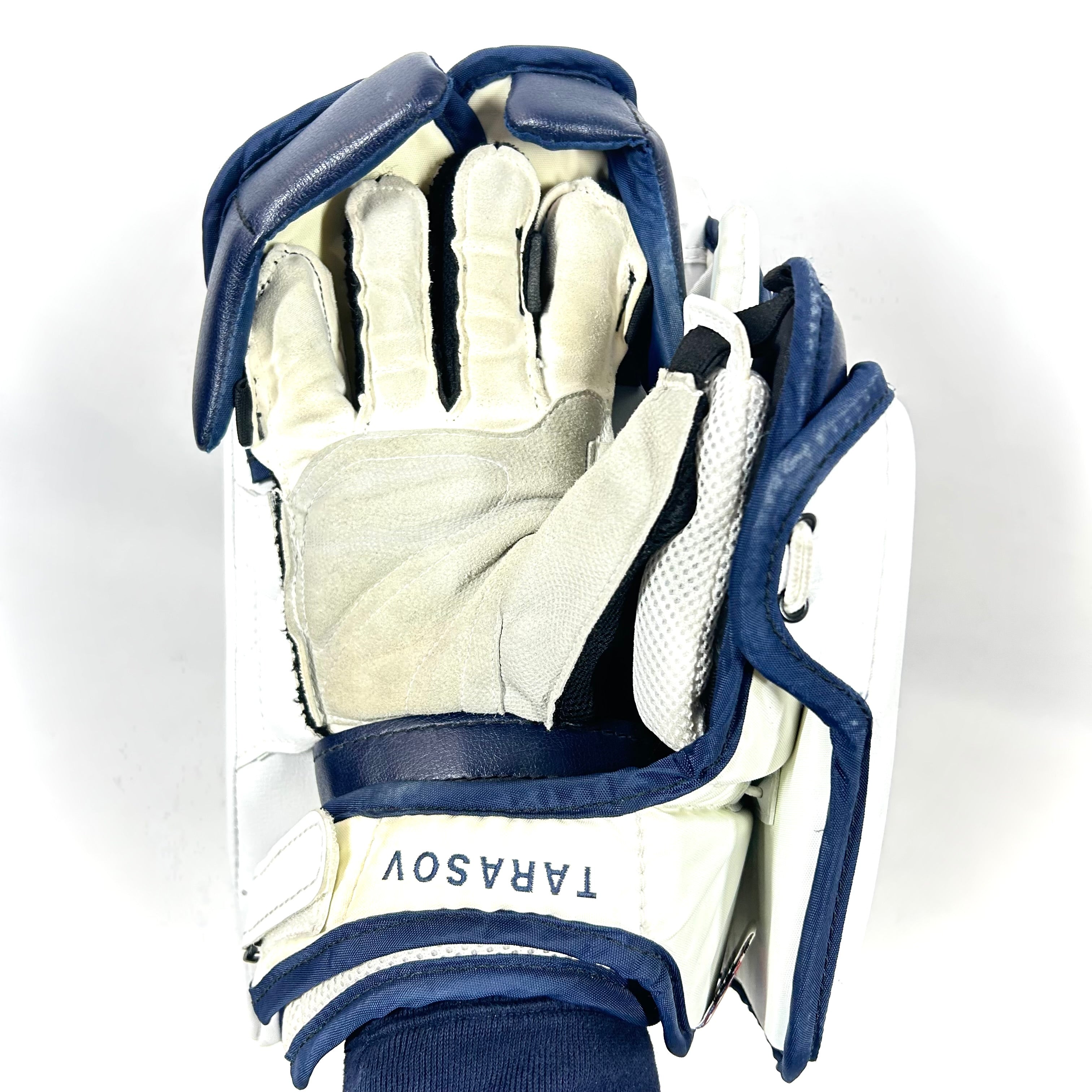 Vaughn Velocity V9 - Bloqueur de gardien d'occasion (blanc/bleu marine/rouge)
