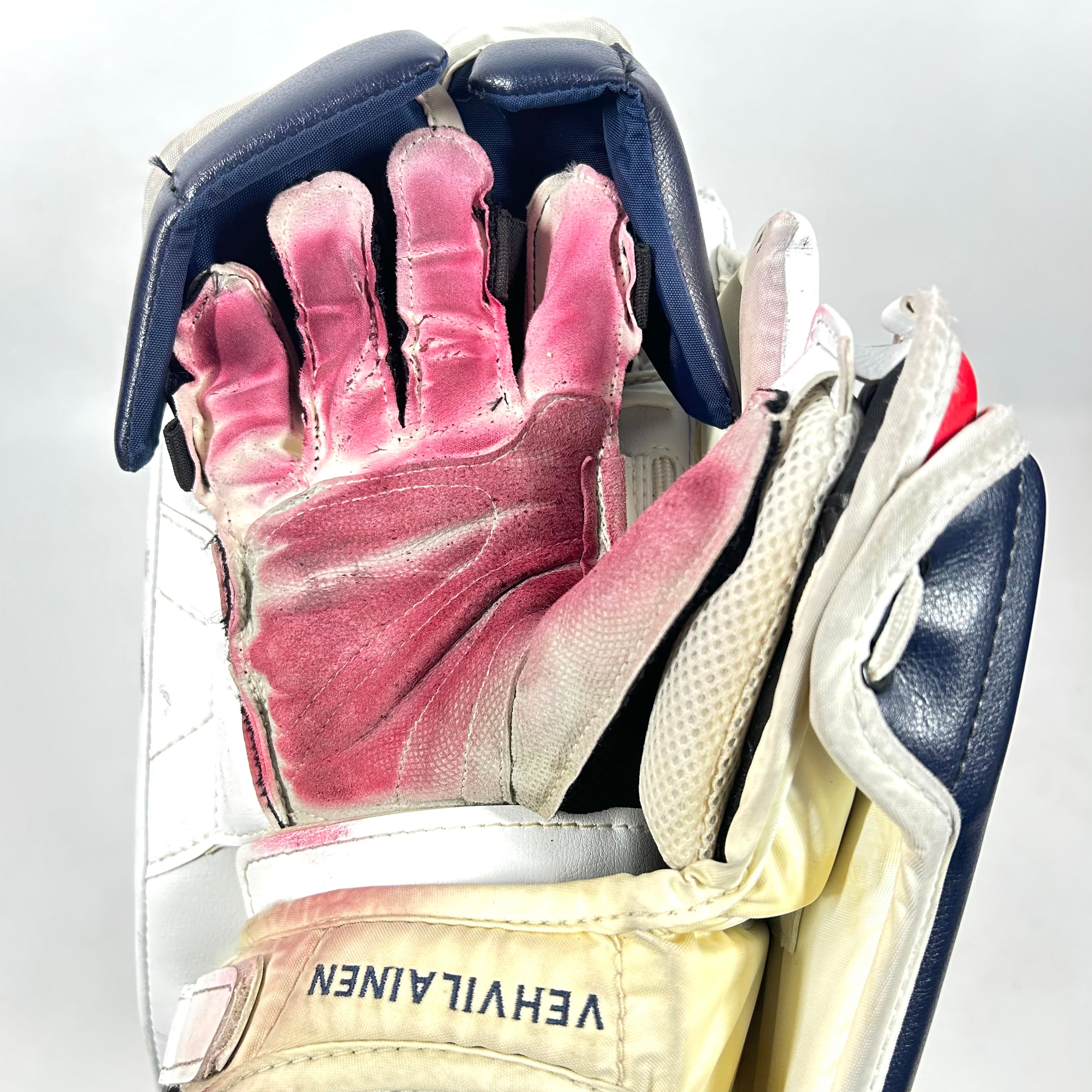 Vaughn Velocity V9 - Bloqueur de gardien d'occasion (blanc/bleu marine/rouge)