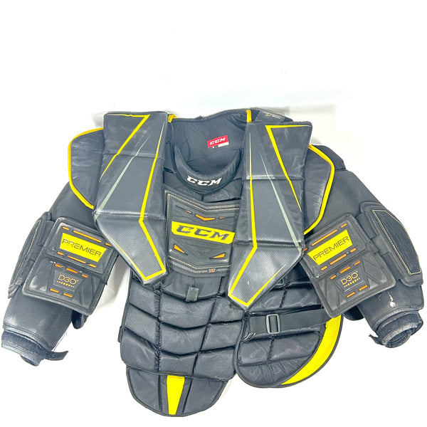 CCM Premier - Used Pro Stock Goalie Chest Protector (Black/Yellow)