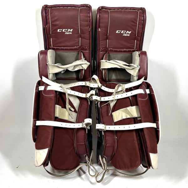 CCM Extreme Flex Pro - Used Pro Stock Senior Goalie Pads (Maroon