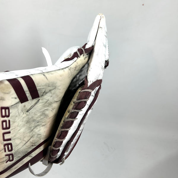 Bauer Supreme UltraSonic - Used Pro Stock Goalie Glove (Maroon)