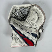 CCM Extreme Flex 4 - Gant de gardien de but Pro Stock d'occasion (blanc/bleu marine/rouge)