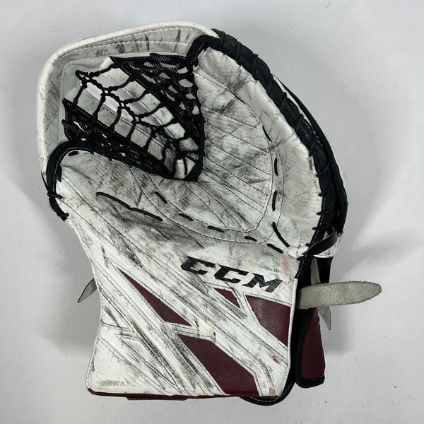 CCM Extreme Flex 4 - Used Pro Stock Goalie Glove (Maroon)