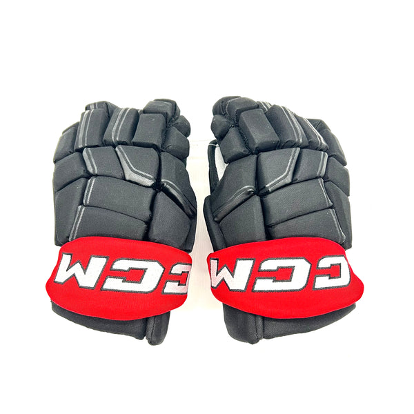 CCM HGQL - Premium Used Pro Stock Hockey Glove (Black/Red)