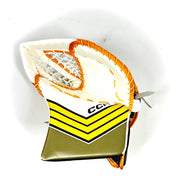 CCM Extreme Flex 6 - New Pro Stock Senior Goalie Glove - (White/Yellow/Green)
