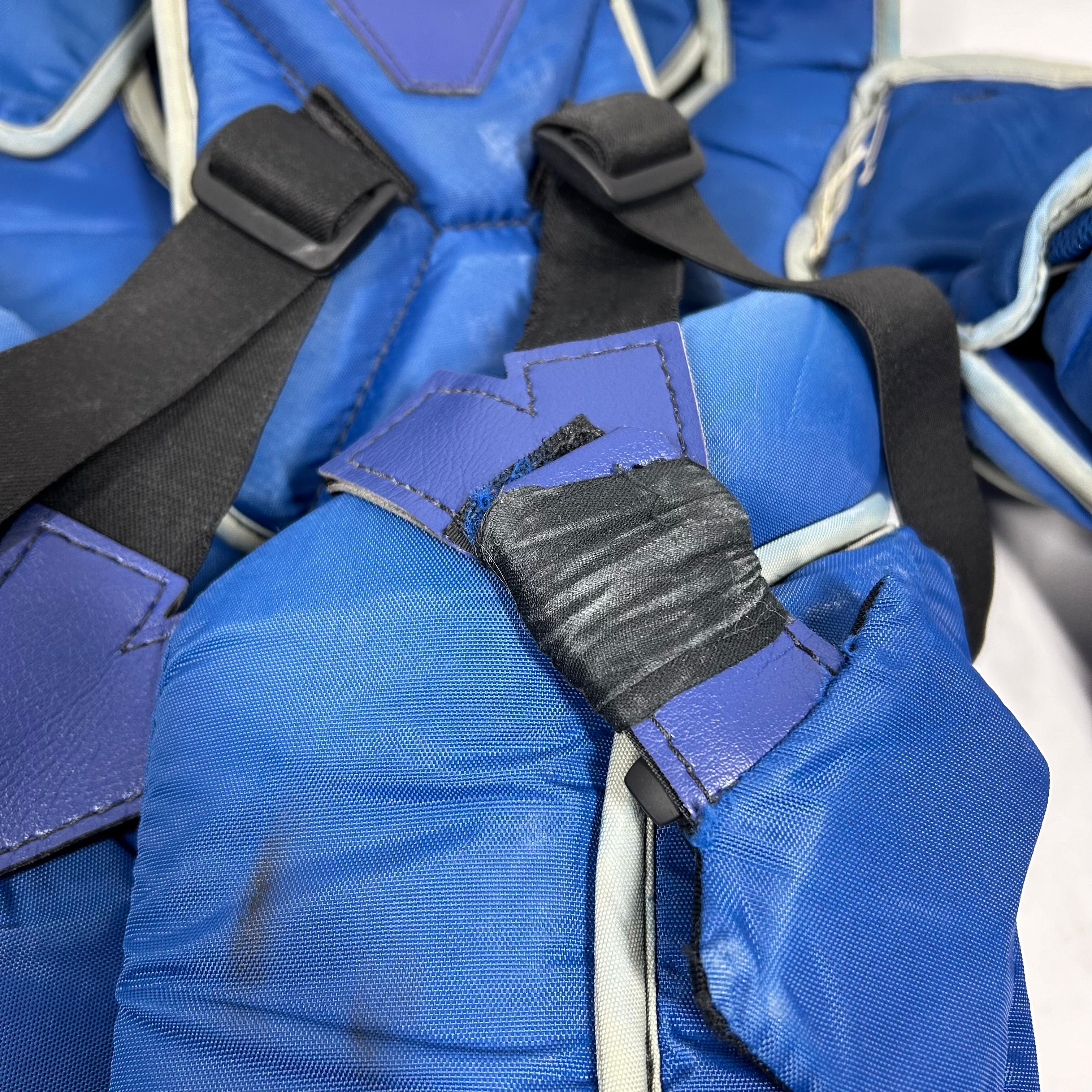 Vaughn SLR3 Pro Carbon – Plastron de gardien de but Pro Stock d'occasion (bleu)