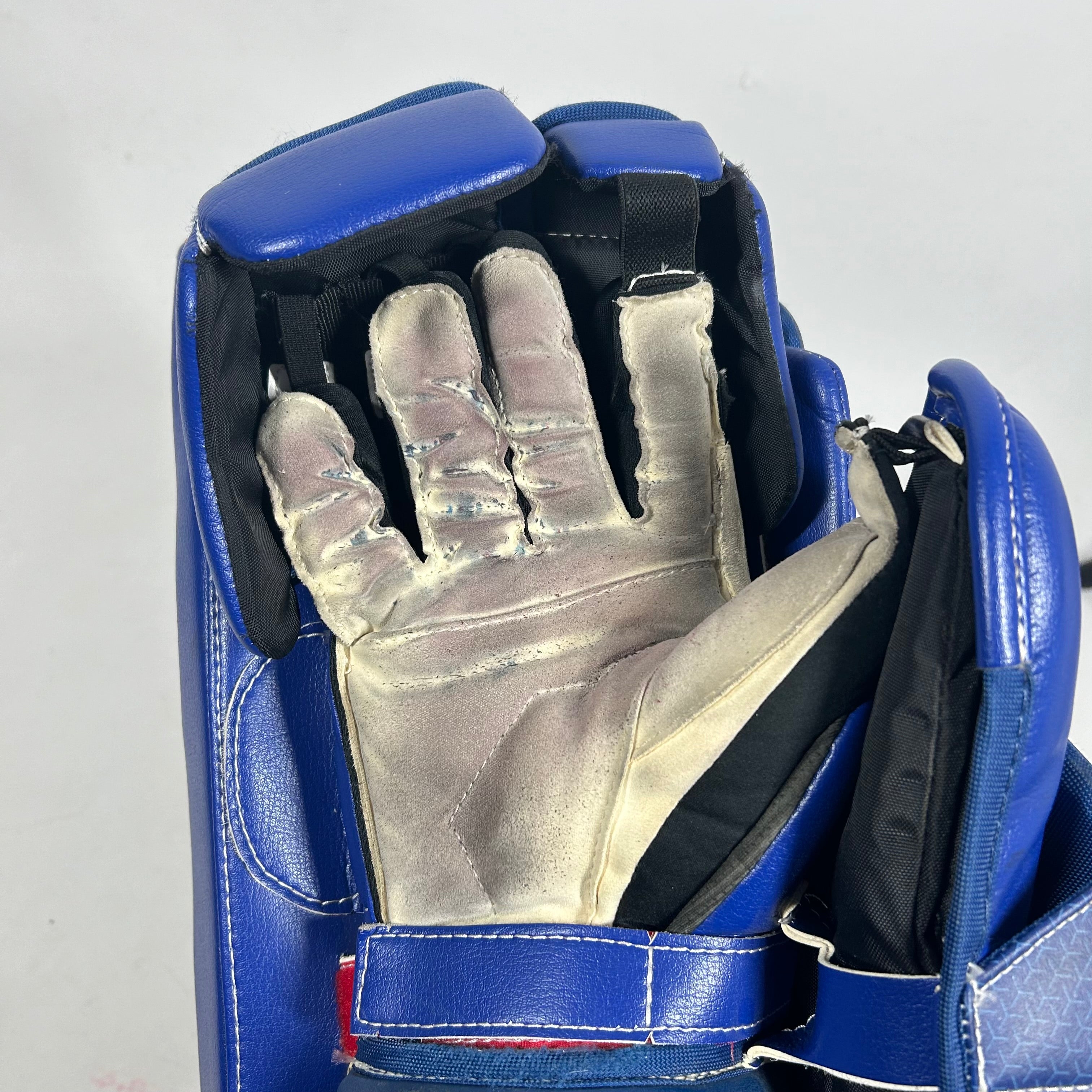 Bauer Supreme Ultrasonic - Bloqueur de gardien d'occasion (rouge/bleu)