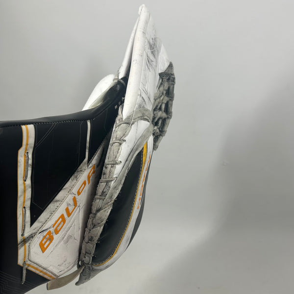 Bauer Supreme Mach - Used Pro Stock Goalie Glove (White/Navy)