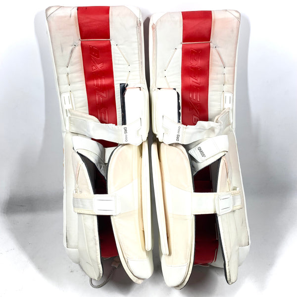CCM Extreme Flex 6 - Used Pro Stock Goalie Pads (White/Red/Yellow)