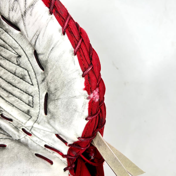 Bauer Supreme Mach - Used Pro Stock Senior Goalie Glove (White/Red)