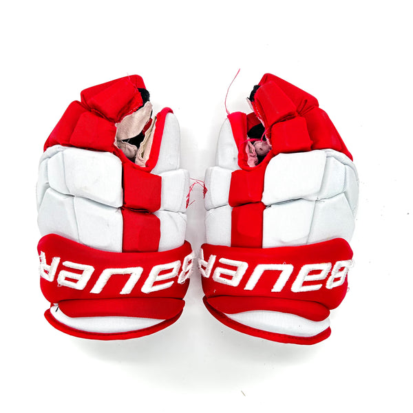 Bauer UltraSonic - Used Pro Stock Glove (White/Red)