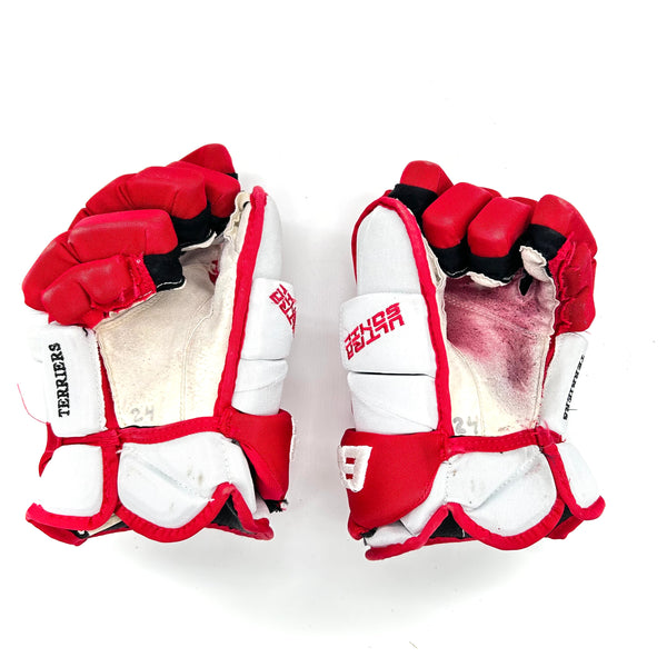 Bauer UltraSonic - Used Pro Stock Glove (White/Red)