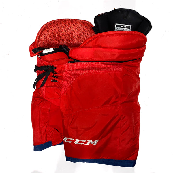 CCM HP45 - Used NHL Pro Stock Hockey Pants - Columbus Blue Jackets (Red)