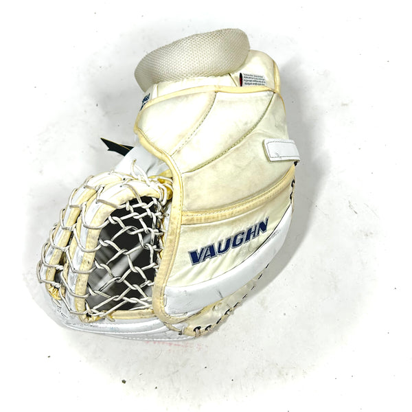 Vaughn Pro Custom - Used NHL Pro Stock Goalie Glove - Joonas Korpisalo (White)