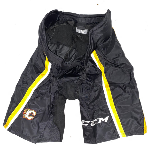 CCM PP90 - New NHL Pro Stock Pant Shell - Calgary Flames (Black/Yellow/White)
