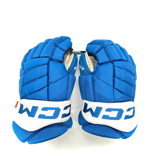 CCM HGJS - Used NHL Pro Stock Glove - Colorado Avalanche (Blue)