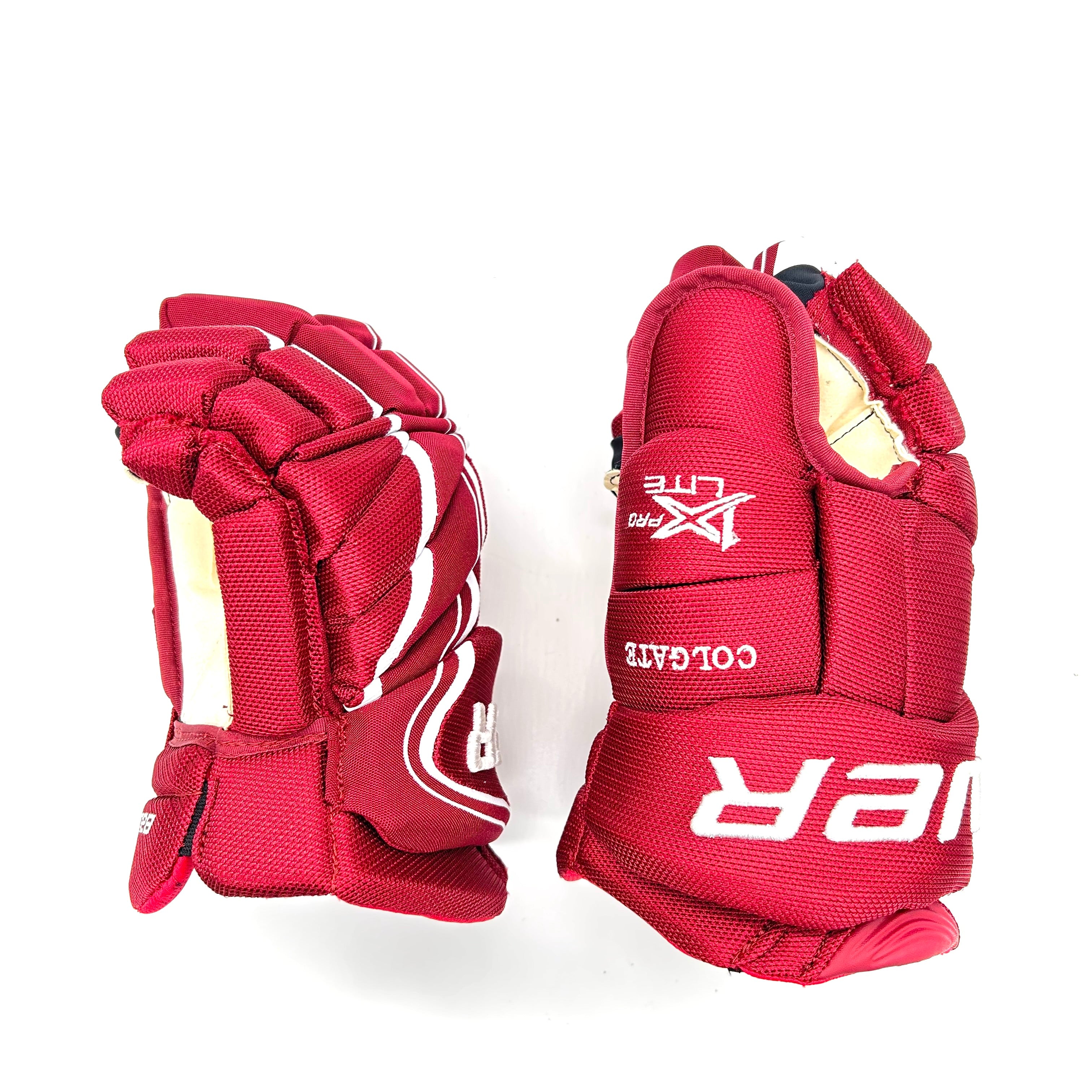 Bauer Vapor 1X Pro Lite – Gants NCAA Pro Stock (Marron/Blanc)