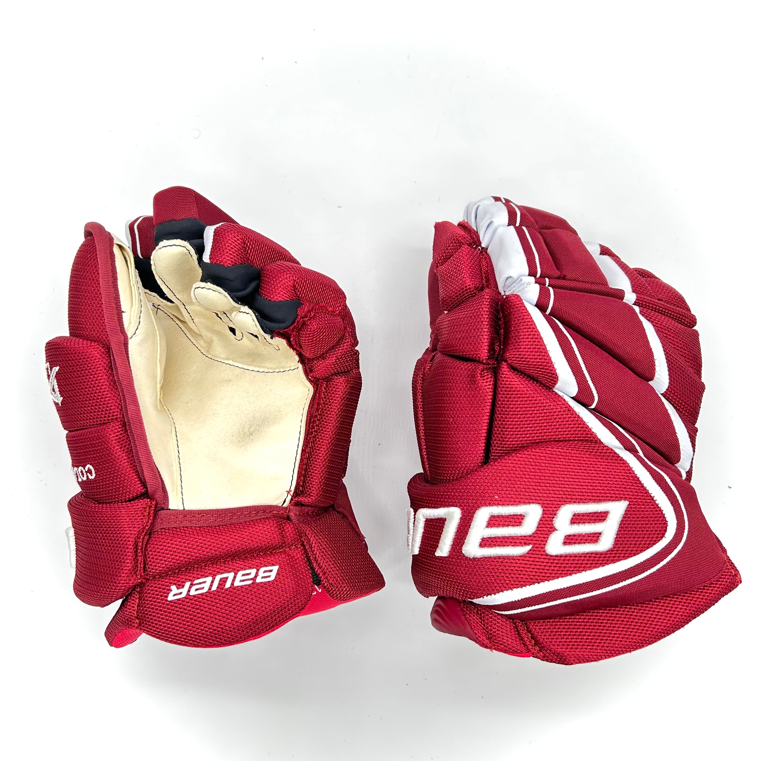 Bauer Vapor 1X Pro Lite – Gants NCAA Pro Stock (Marron/Blanc)
