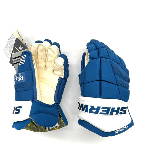 Sherwood Rekker Element One - NHL Pro Stock Glove - Artturi Lehkonen (Blue/White)