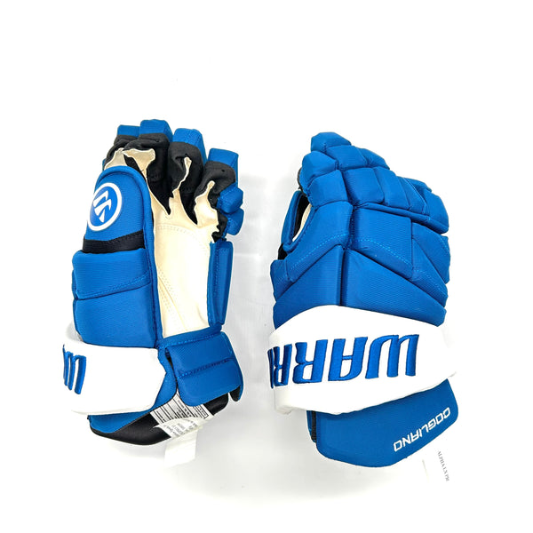 Warrior Alpha LX Pro - NHL Pro Stock Glove - Andrew Cogliano (Blue/White)