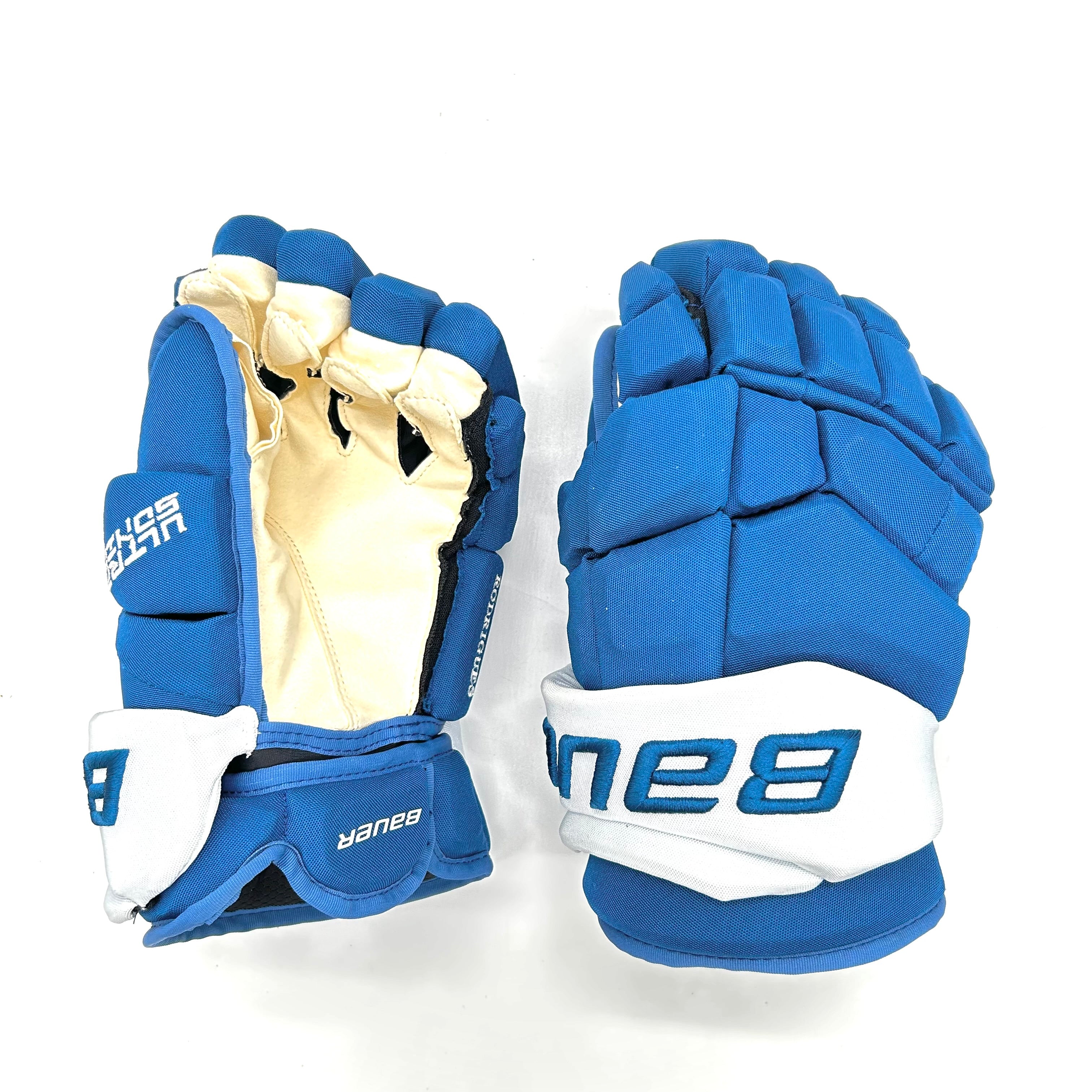 Bauer Ultrasonic - NHL Pro Stock Glove - Evan Rodrigues (Blue/White)
