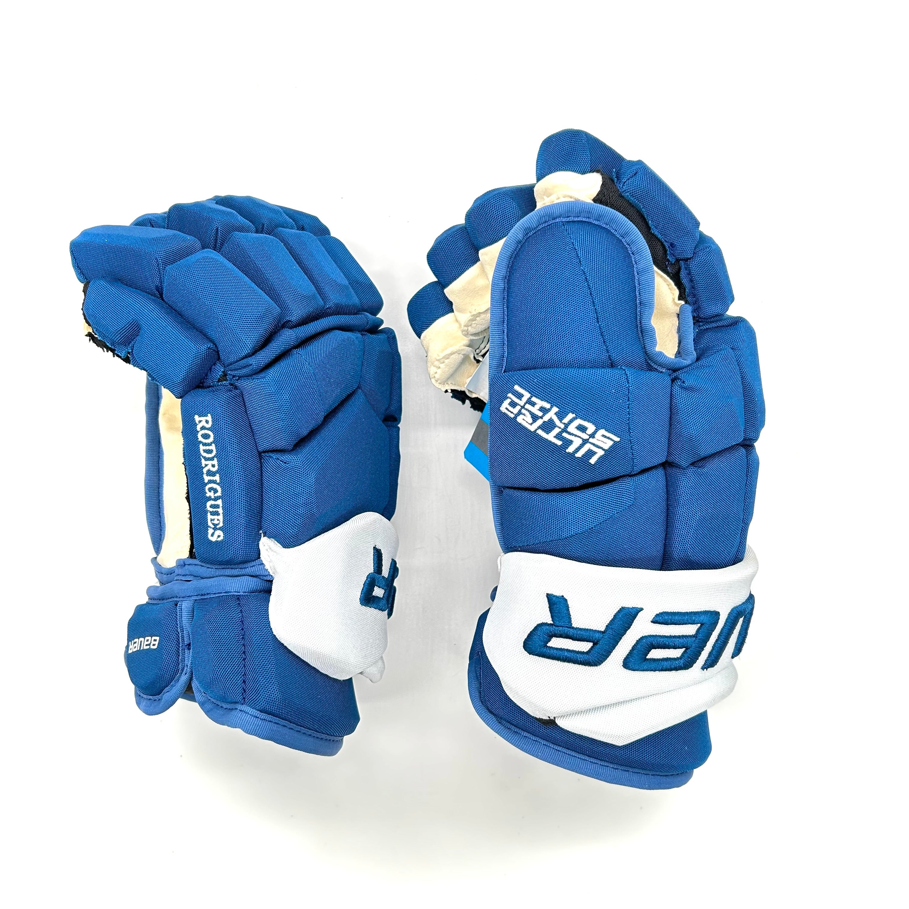 Bauer Ultrasonic - NHL Pro Stock Glove - Evan Rodrigues (Blue/White)