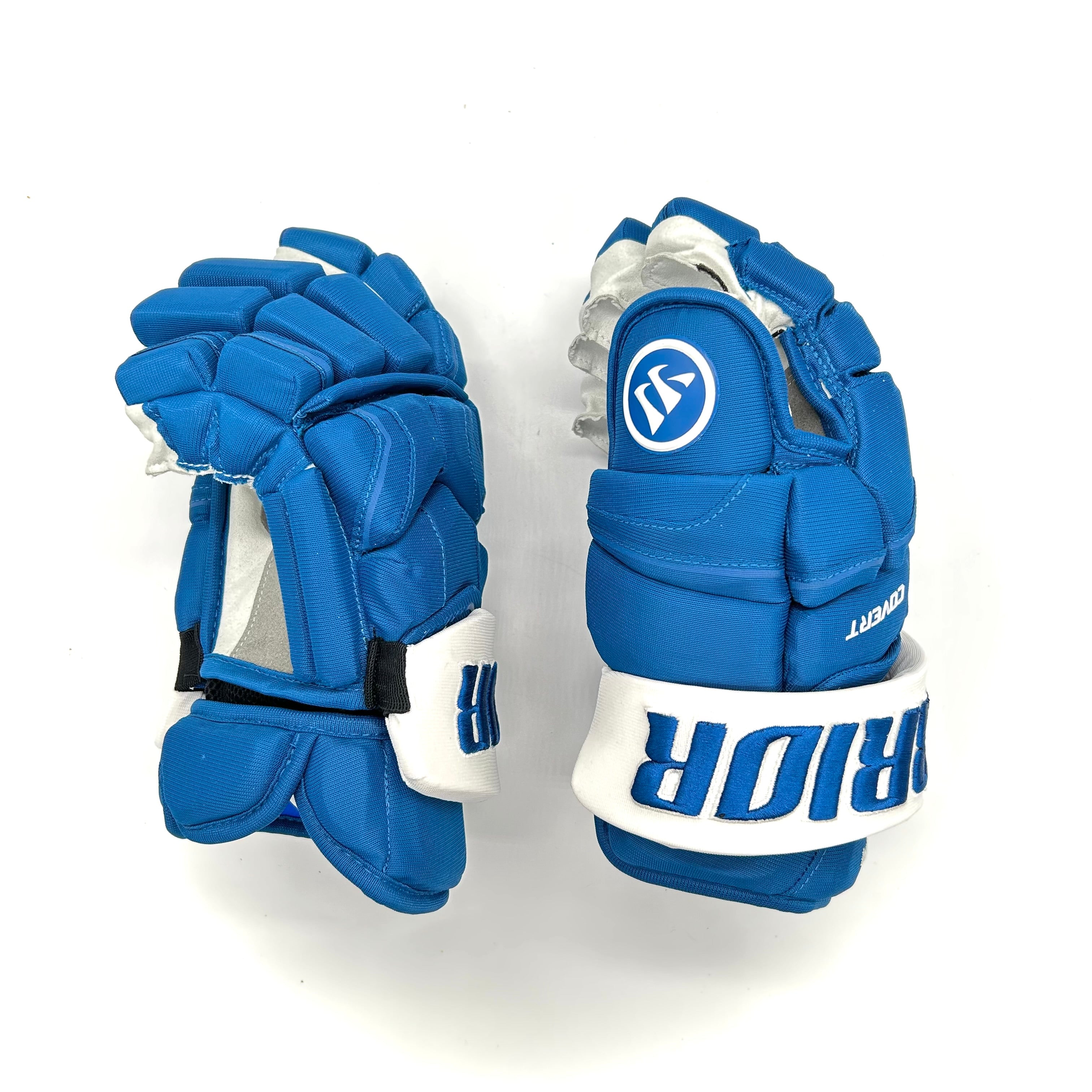 Warrior Covert QRE - NHL Pro Stock Glove - Bowen Byram (Blue/White)