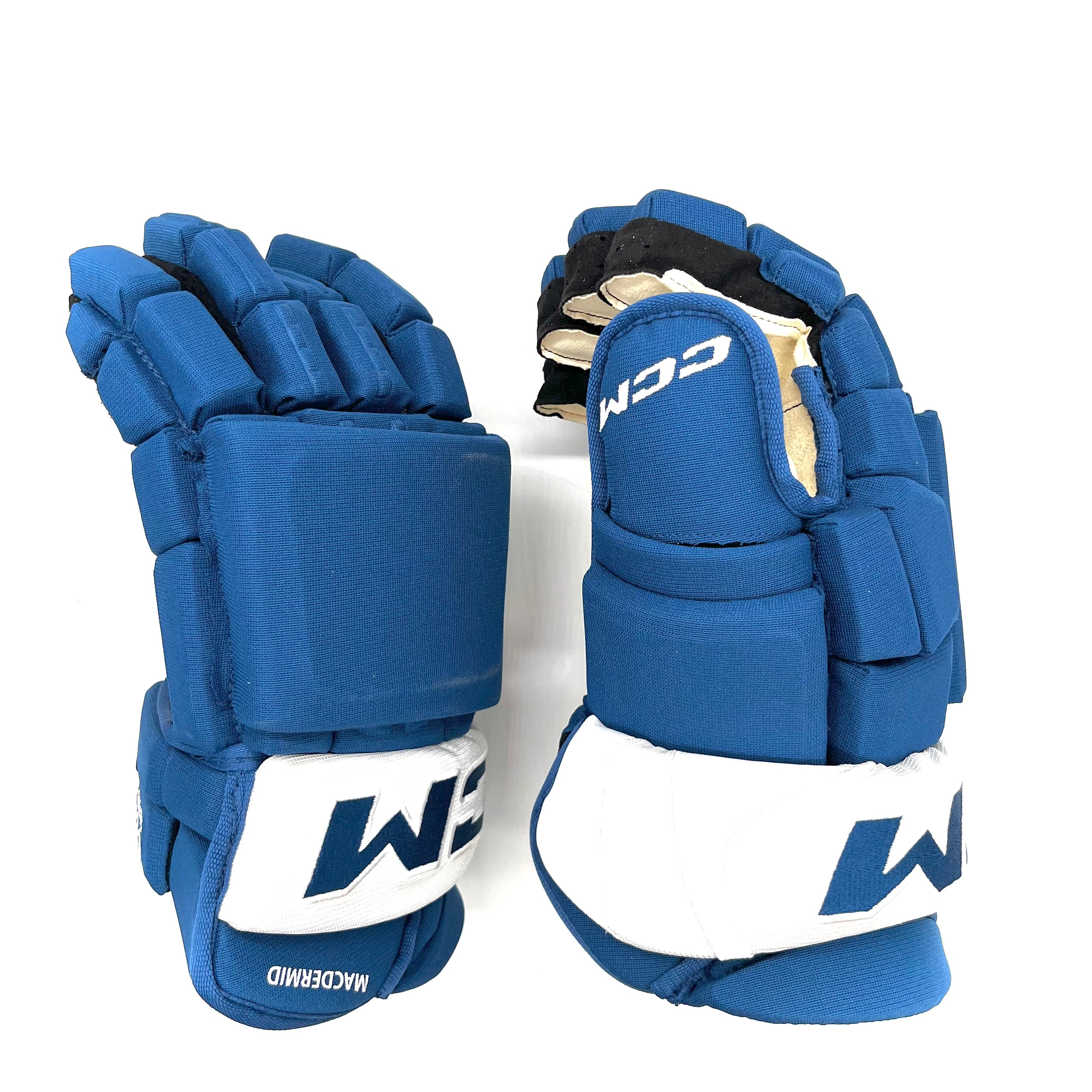CCM HGCLPP - NHL Pro Stock Glove - Kurtis MacDermid (Blue/White)