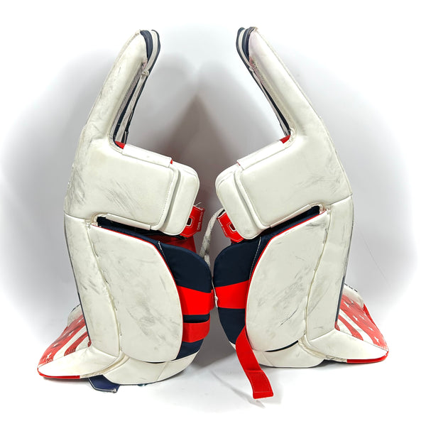 CCM Extreme Flex 6 - Used AHL Pro Stock Senior Goalie Full Set (White/Red/Blue)