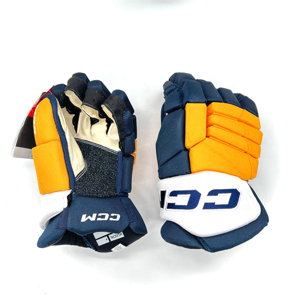 CCM HGJSCHL - OHL Pro Stock Glove (Yellow/Navy/White)