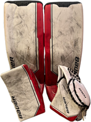 Bauer Supreme Mach - Ensemble complet Pro Stock d'occasion (blanc/rouge/noir)