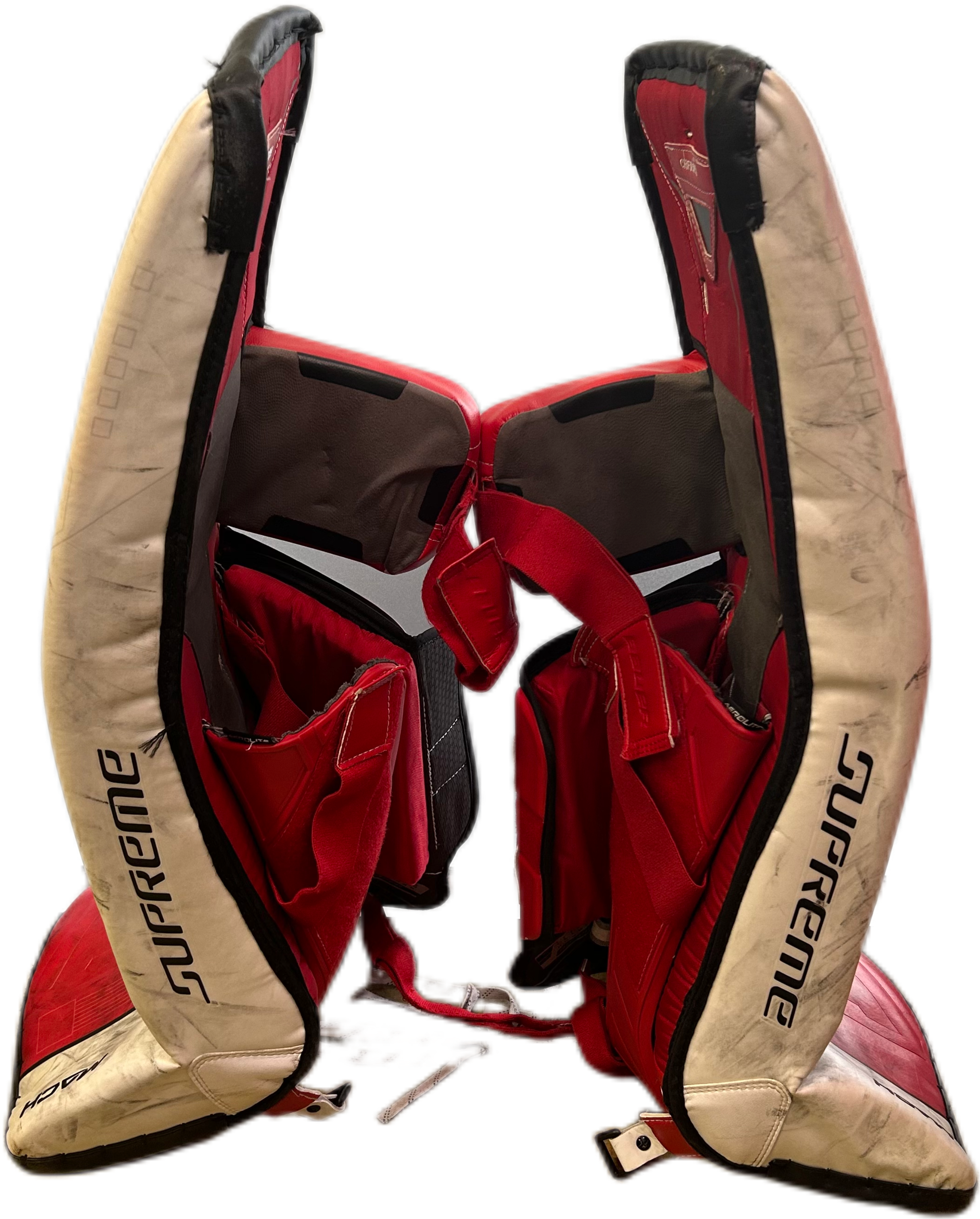 Bauer Supreme Mach - Ensemble complet Pro Stock d'occasion (blanc/rouge/noir)