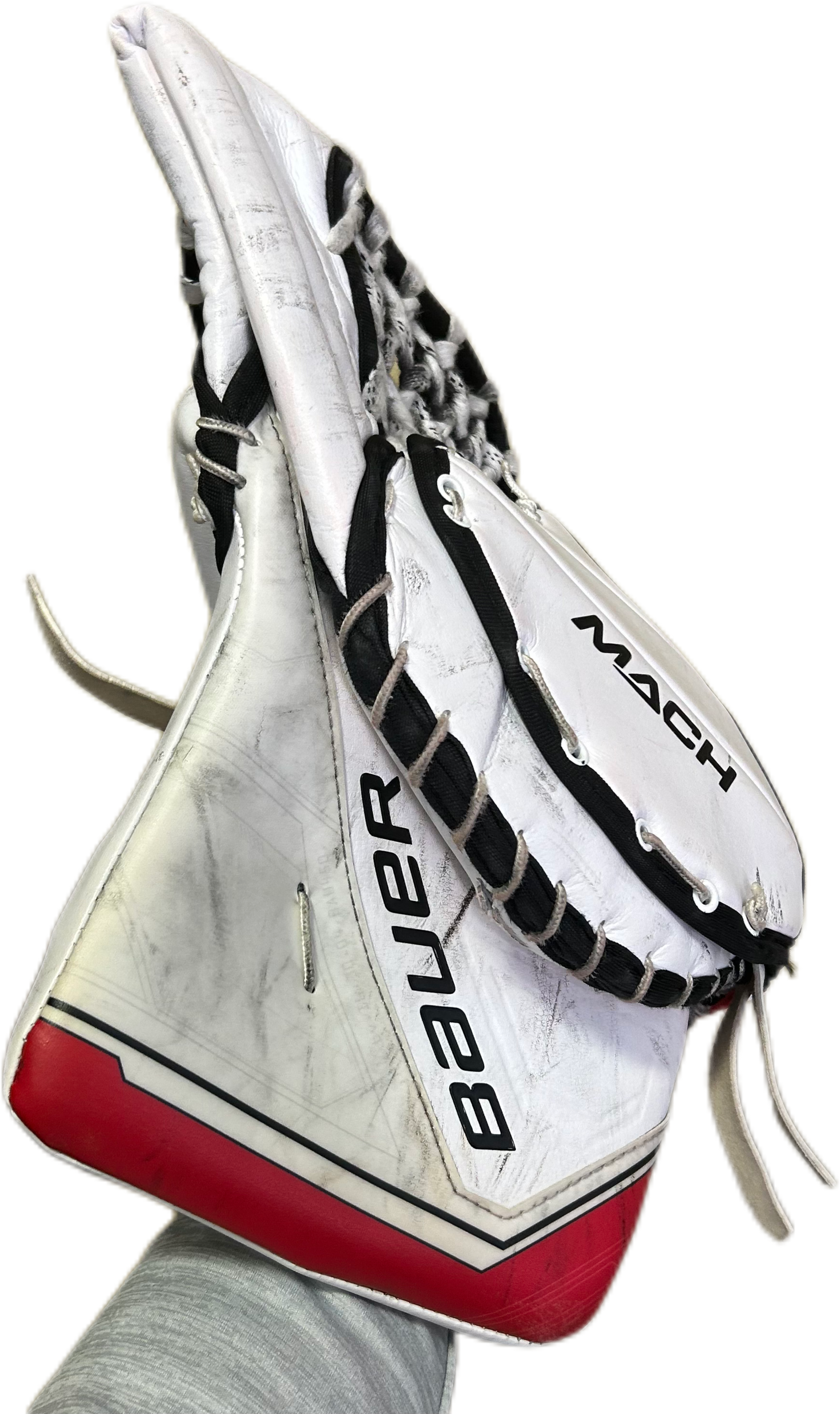 Bauer Supreme Mach - Ensemble complet Pro Stock d'occasion (blanc/rouge/noir)