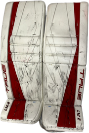 TRUE L12.2 - Used Pro Stock Goalie Pads (White/Red)